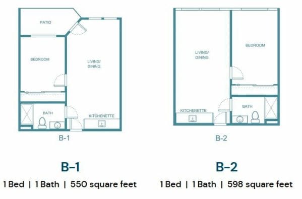 B1 and B2 Floor Plan at The Palms