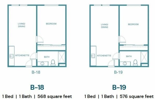 B18 and B19 Floor Plan at The Palms