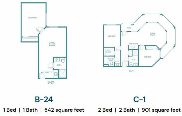 B24 and C1 Floor Plan at The Palms