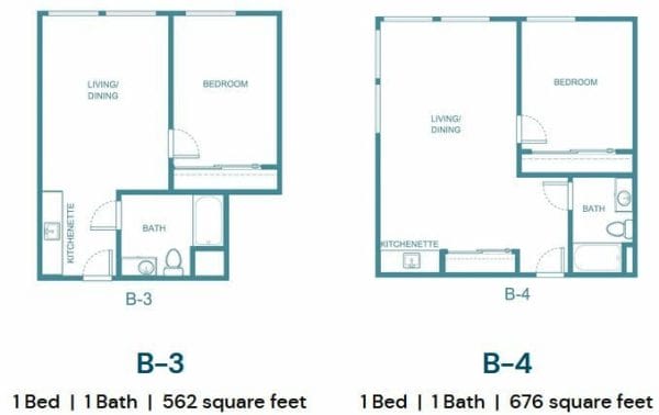 B3 and B4 Floor Plan at Columbus Estates