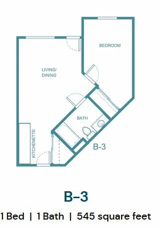 B-3 Floor Plan at Hilltop Estates