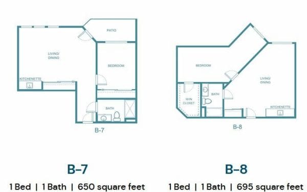 B7 and B8 Floor Plan at The Palms