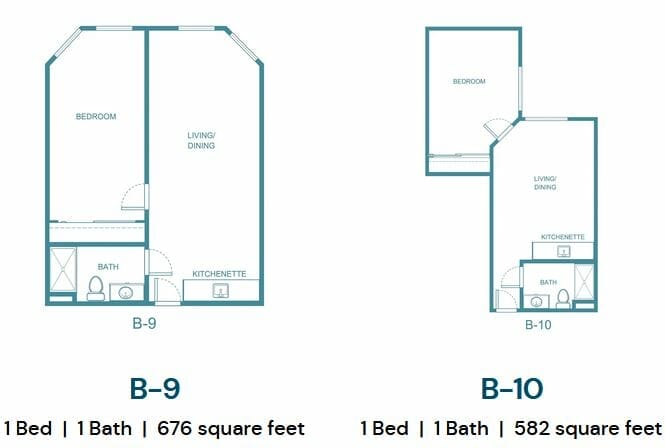 B9 and B10 Floor Plan at The Palms