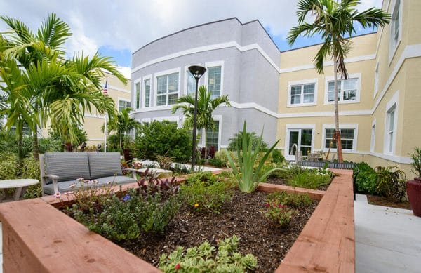Elevated gardens for residents of Your Life of Coconut Creek