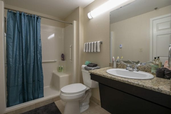 Residence bathroom in Juniper Village at Lincoln Heights