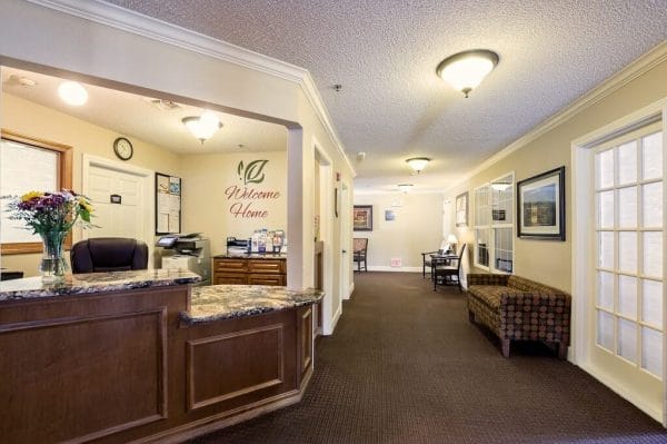 Reception Area at Pacifica Senior Living Bakersfield
