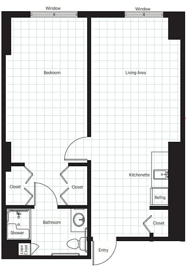 Belmont Village Fort Lauderdale Floor Plan1