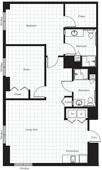 Belmont Village Fort Lauderdale Floor Plan4