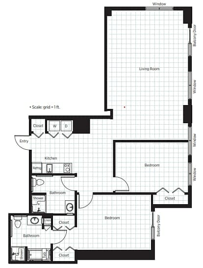 Belmont Village Fort Lauderdale Floor Plan8