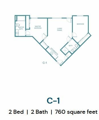 C-1 Floor plan at Hilltop Estates
