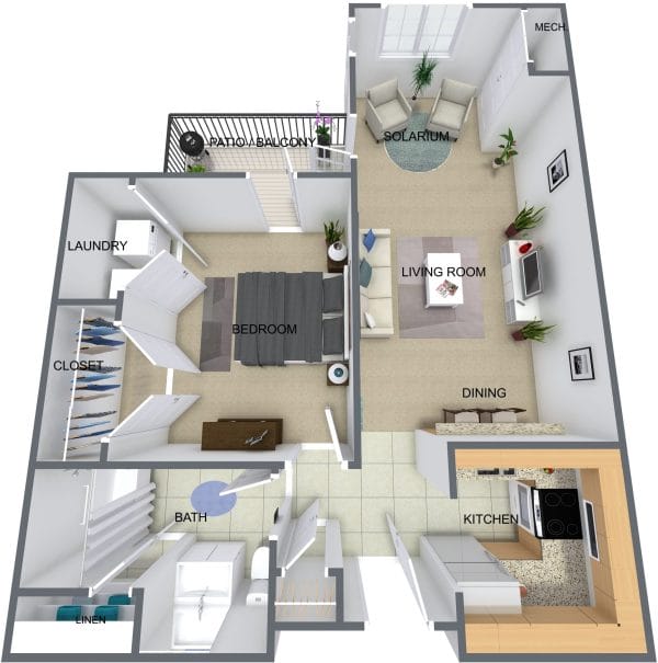 Chester Village Senior Apartments floor plan 3