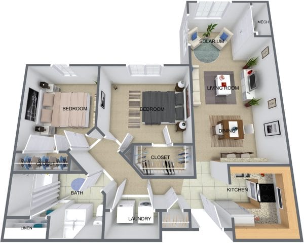 Chester Village Senior Apartments floor plan 2