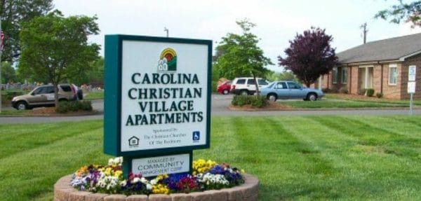 Carolina Christian Village Apartments Sign