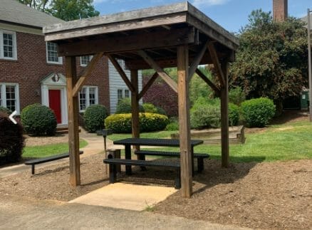 Chatham Woods Senior Apartments Covered Picnic Table