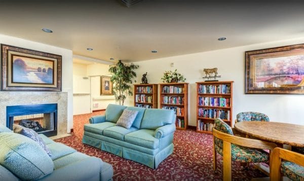 Common Area and Library at The Palms at Bonaventure