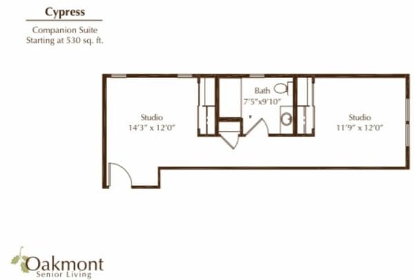 Cypress Floor Plan at Oakmont of Santa Clarita