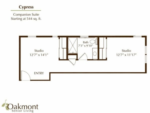 Cypress Floor Plan at Oakmont of Orange