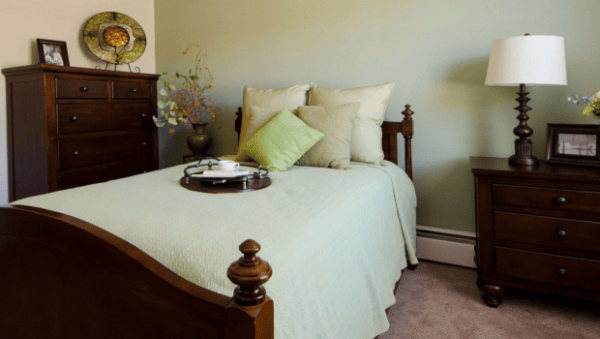 Model Bedroom at Foulk Manor South