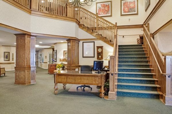 Lobby and grand staircase in Sunrise of Gilbert