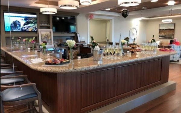 Bar and social area for residents of Discovery Village At Castle Hills