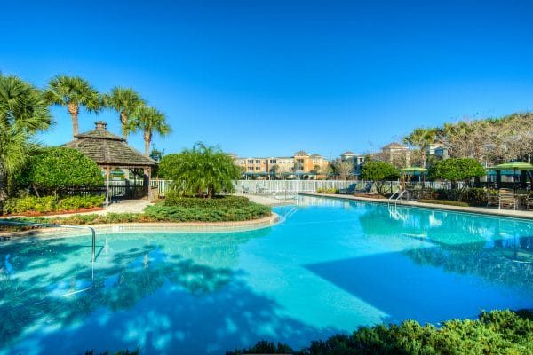 Aston Gardens at Tampa Bay swimming pool and gazebo