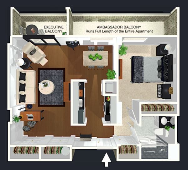 Residences at Vantage Point Ambassador 2 floor plan
