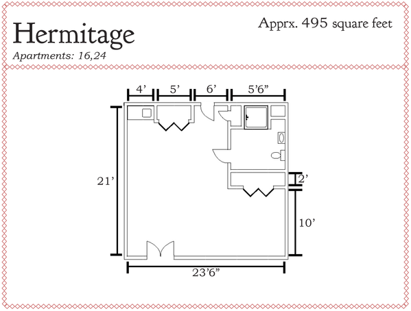 Columbia Cottage - Florence floor plan 1