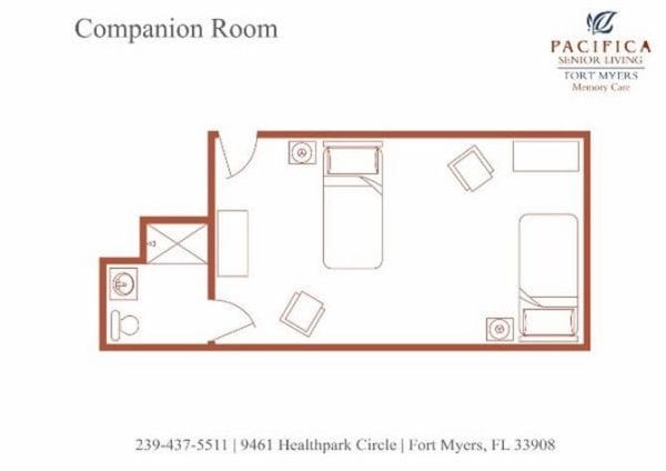 Pacifica Senior Living Fort Myers floor plan 1