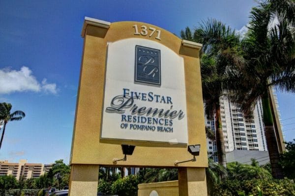Five Star Premier Residences of Pompano Beach Community Sign