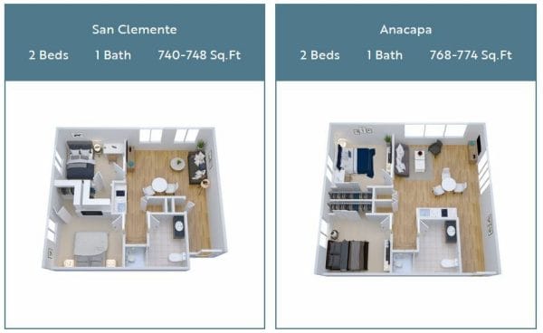 San Clemente and Anacapa Floor Plan