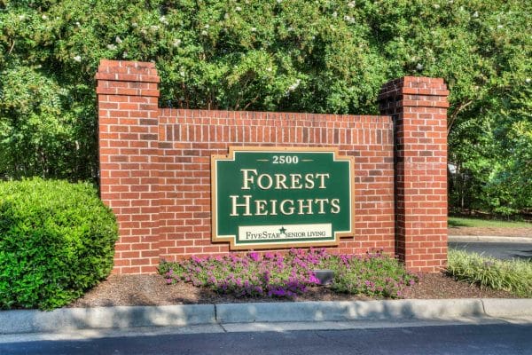 Forest Heights Senior Living Sign