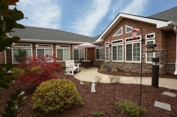 Gabriel Manor Assisted Living Center Courtyard