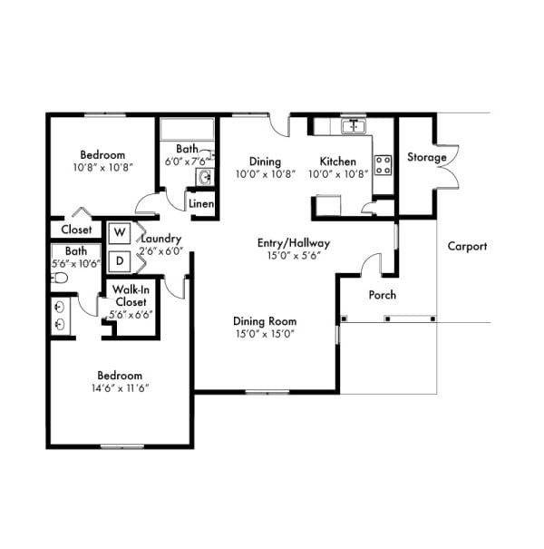 Brookridge Retirement Community Garden Home floor plan