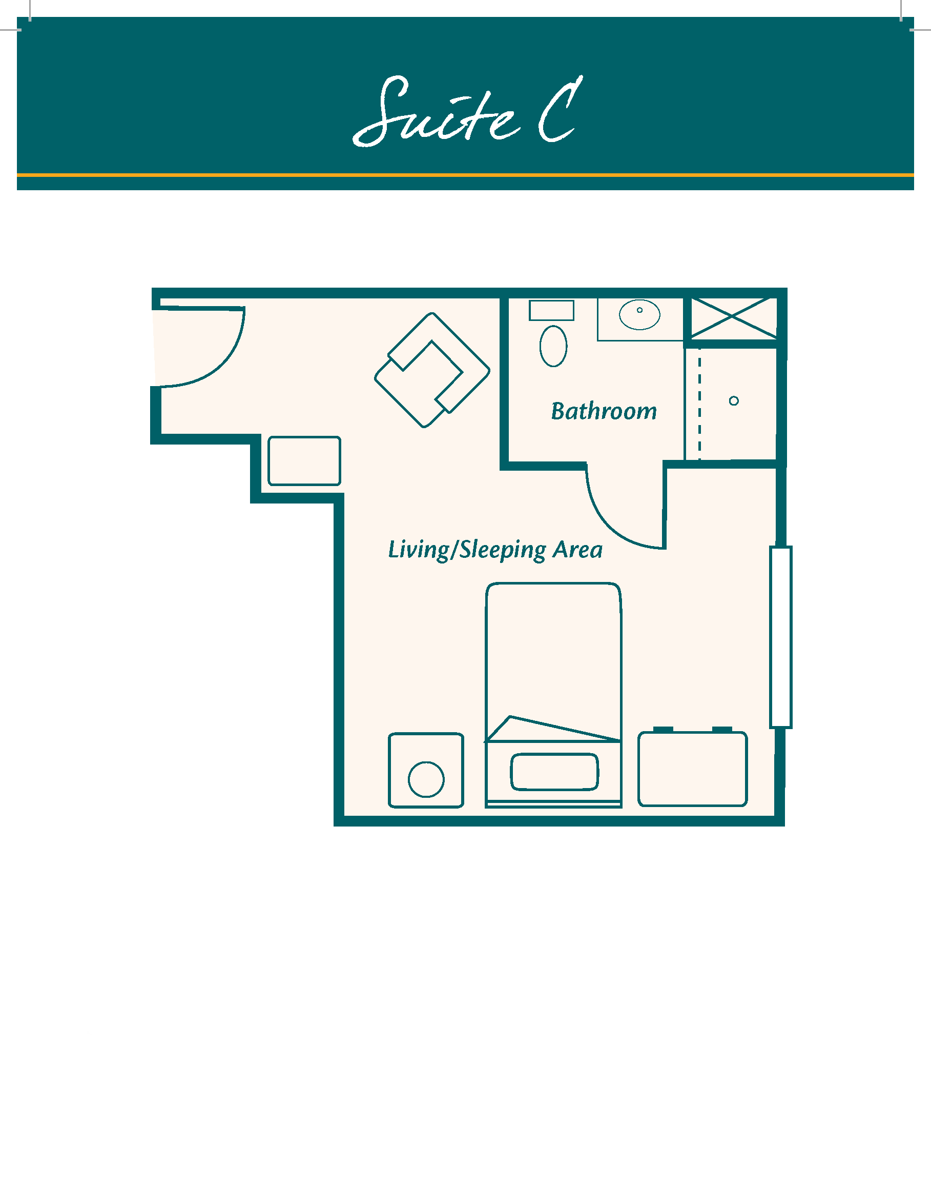 HarborChase of Gainesville Floor Plan-suite-c