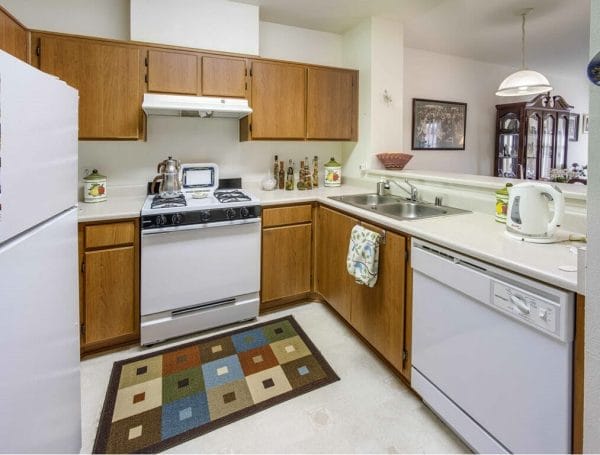 Kitchenette in Model Apartment at Heritage Park at Arcadia