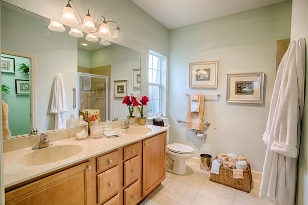 The Brennity at Melbourne model home bathroom