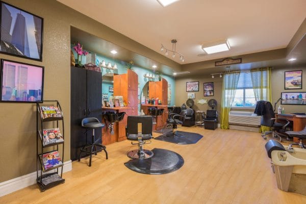 Beauty salon and barber shop in Mountain Park Senior Living