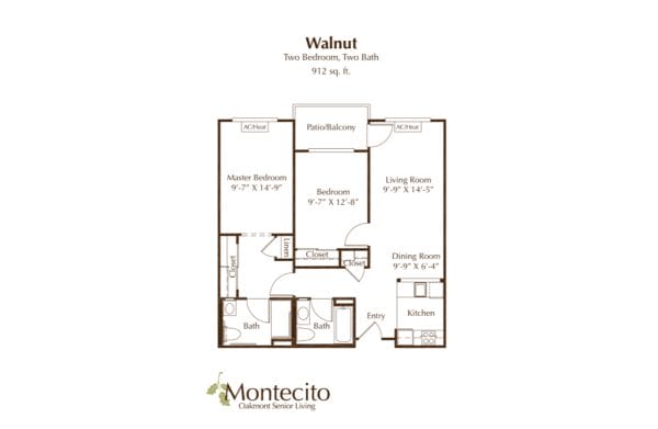 Oakmont of Montecito Walnut floor plan