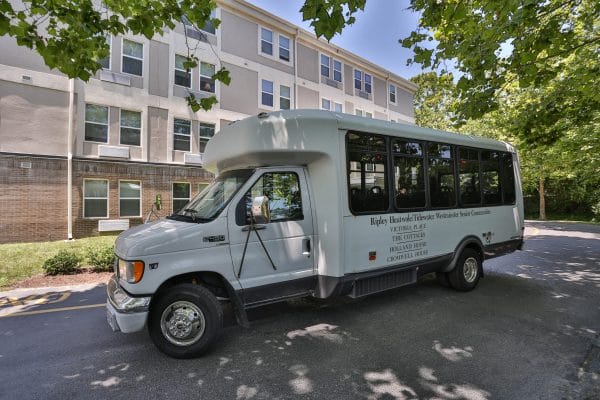 Cromwell House Apartments community shuttle bus