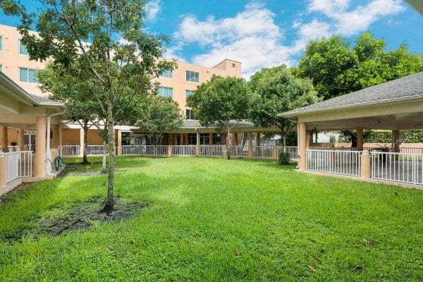Jackson Gardens Health & Rehabilitation Center Courtyard