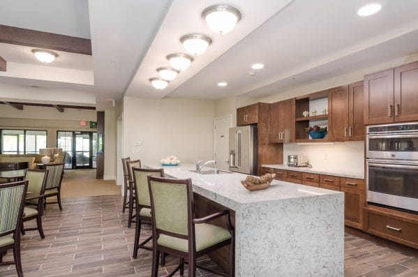 Shared kitchen area for residents of American House Coconut Point