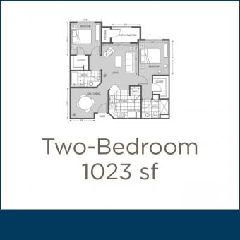 La Siena 2 bedroom floor plan A