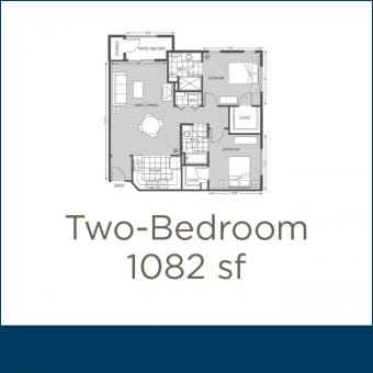 La Siena 2 bedroom floor plan B