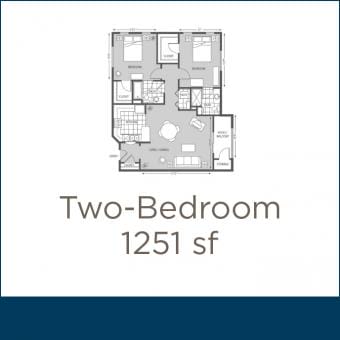 La Siena 2 bedroom floor plan C