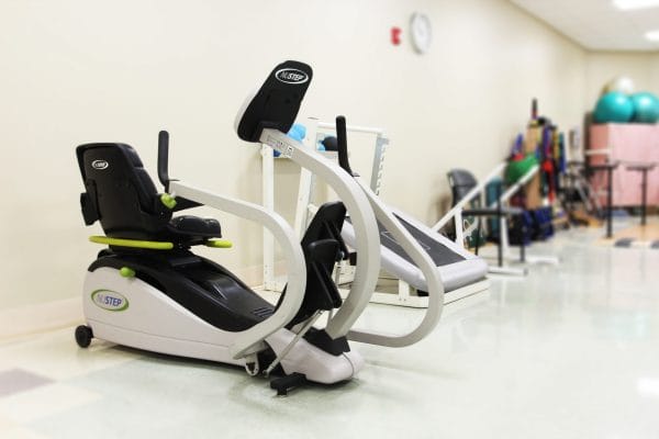 Exercise and rehabilitation room with equipment at Lady Lake Specialty Care Center