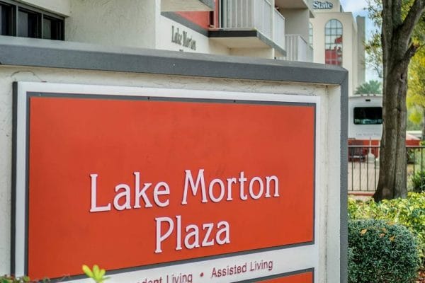 Lake Morton Plaza Sign
