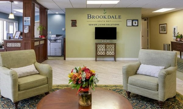 Lobby with Seating Area at Brookdale South Bay