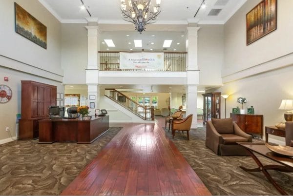 Lobby and Reception Area at Claremont Place