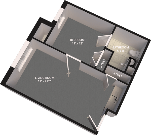 The Madison Village Suite A floor plan