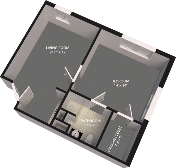 The Madison Village Suite B floor plan